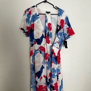 Wrap dress with belt